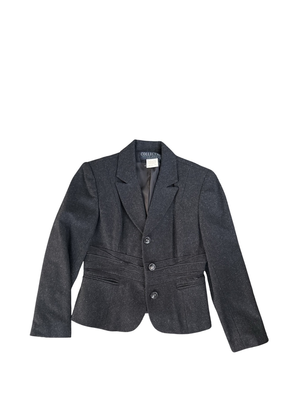 Harve Benard Girls' Black Sparkle Tailored Blazer